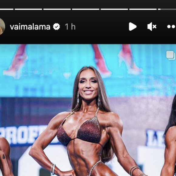 Elle a choisi pour cela, la photo d'une championne bodybuildée au physique très athlétique, soit un fessier bien développé, une taille marquée et des épaules galbées. 
Vaimalama Chaves dévoile l'objectif physique qu'elle s'est fixée pour devenir Miss Bikini Fitness. Instagram