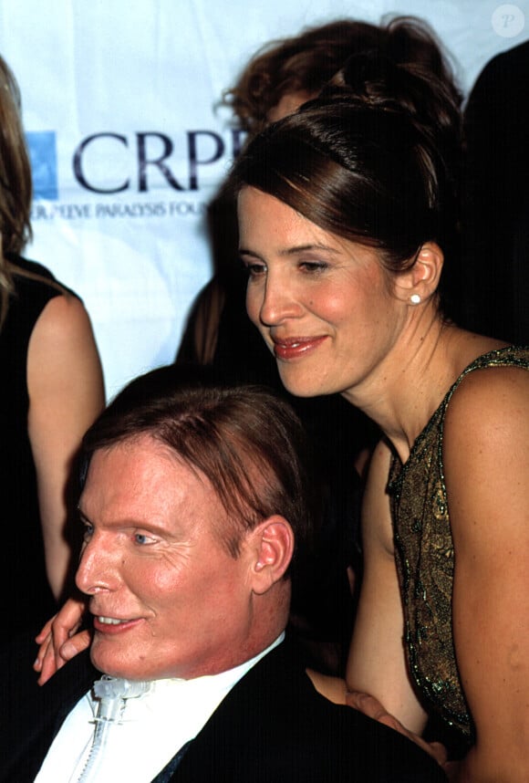 Dana et Christopher Reeve lors d'un événement caritatif en novembre 2001.