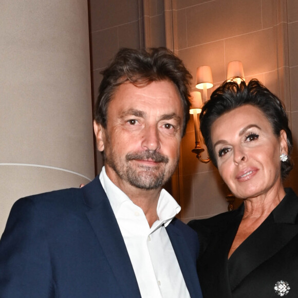 Henri Leconte et sa compagne Maria Dowlatshahi - Soirée du Grand Dîner "Trophée Forbes" au Four Seasons Hôtel George V Paris le 30 septembre 2022. © Coadic Guirec - Rachid Bellak / Bestimage