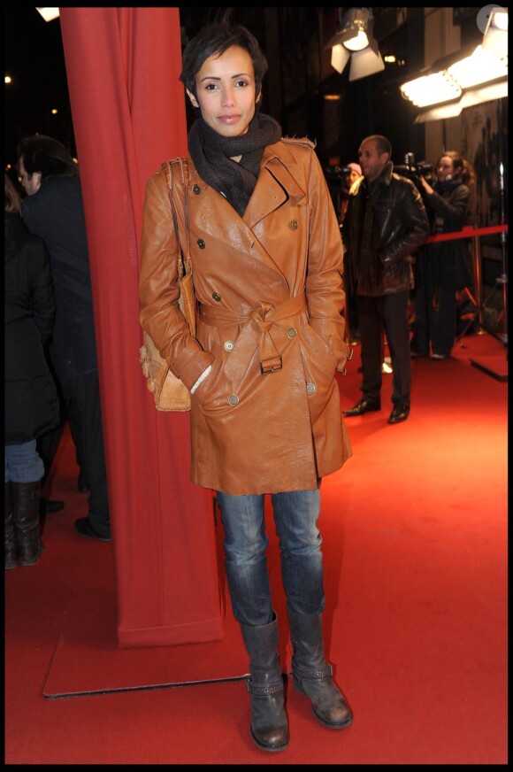 La jolie Sonia Rolland à l'occasion de l'avant-première de La Rafle qui s'est tenue au Gaumont des Champs-Elysées, à Paris, le 8 mars 2010.