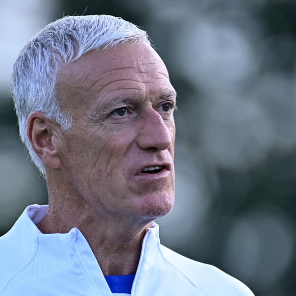 Didier Deschamps (sélectionneur) - - L'équipe de France en entrainement au Centre National du Football (CNF) de Clairefontaine-en-Yvelines, France, le 9 octobre 2023. © Federico Pestellini/Panoramic/Bestimage