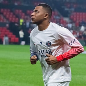 Kylian Mbappe (Paris SG) lors du match de Ligue 1 Uber Eats "Rennes - PSG (1-3)" au Roazhon Park, le 8 octobre 2023. 