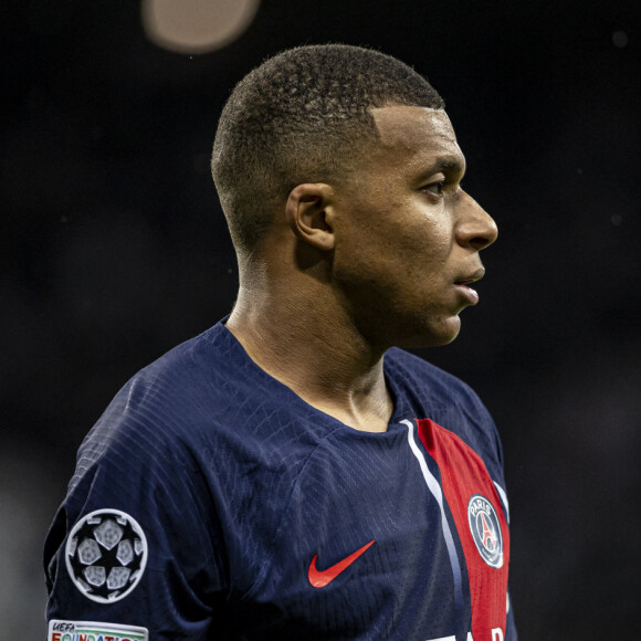 Kylian Mbappé avec le PSG face à Newcastle en Ligue des champions.