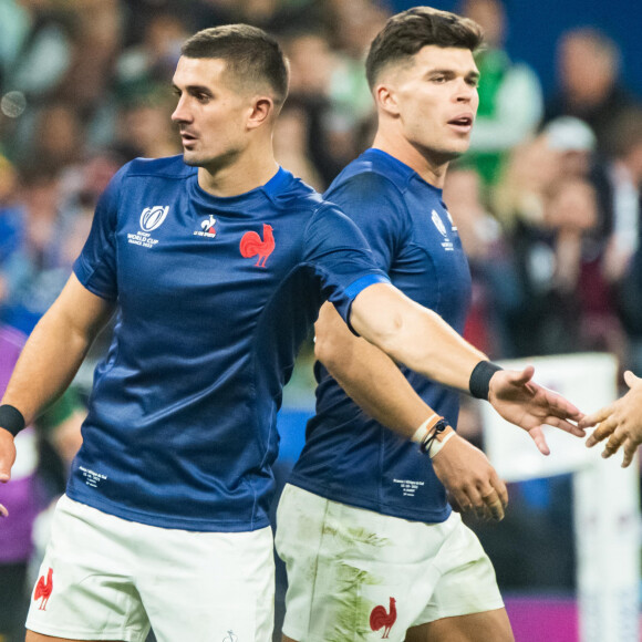 Thomas Ramos (XV de France) - Coupe du Monde de Rugby France 2023 - Match de quart de finale "France-Afrique du Sud (28-29)" au Stade de France à Saint-Denis 15 octobre 2023.  Rugby World Cup France 2023 - Quarter-final match "France-South Africa (28-29)" at the Stade de France in Saint-Denis October 15, 2023 