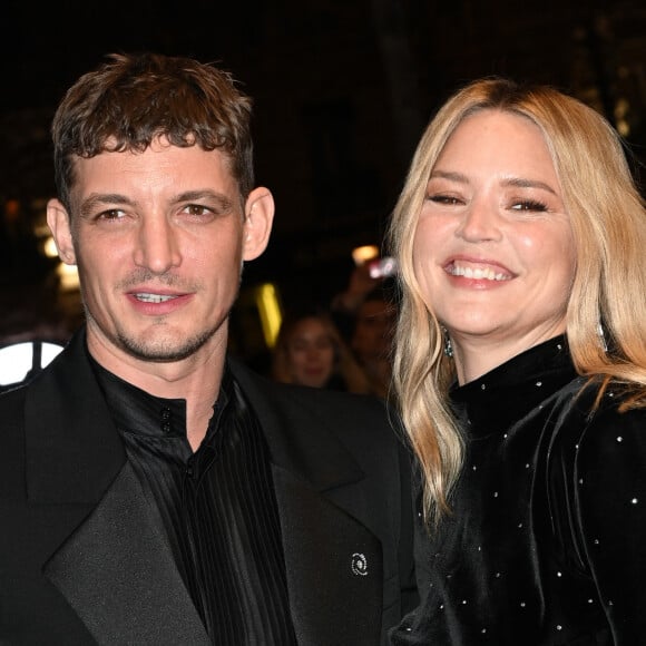 Niels Schneider et sa compagne Virginie Efira - Photocall au Fouquet's après la 48ème cérémonie des César à Paris © Coadic Guirec / Bestimage