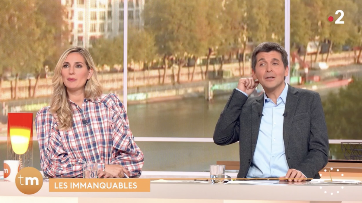 Photo : Marie Portolano Et Thomas Sotto Dans "Télématin", Sur France 2 ...