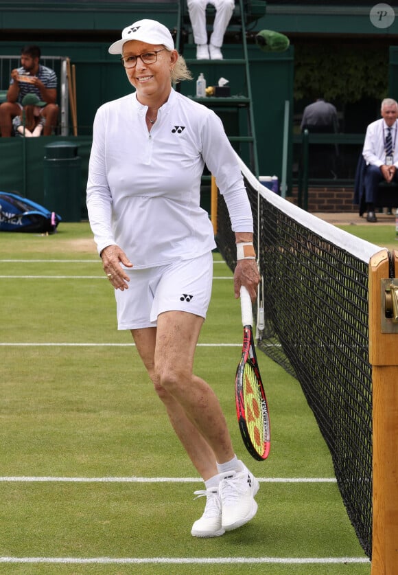 Martina Navratilova à Wimbledon.