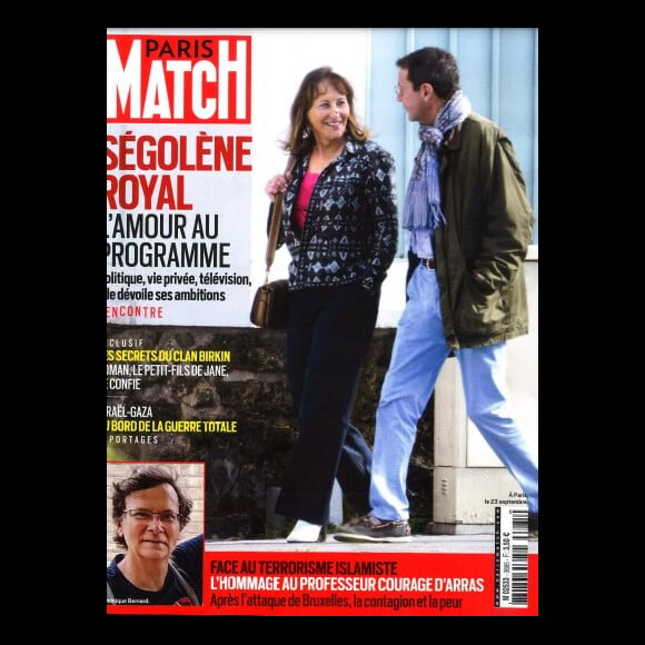 Ségolène Royal et son compagnon Bruno en couverture de "Paris Match", numéro du 19 octobre 2023.