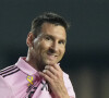 L'Argentin dispose d'un salaire fixe de 12 millions d'euros à l'Inter Miami
 
Lionel Messi avec son club de l'Inter Miami.