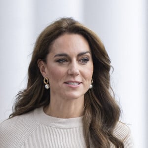 Catherine (Kate) Middleton, princesse de Galles, arrive à l'université de Nottingham dans le cadre de la Journée mondiale de la santé mentale (World Mental Health Day), le 11 octobre 2023. 