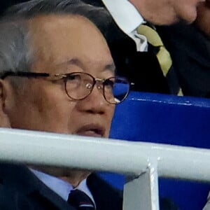 Le Prince Albert II et Charlène de Monaco dans les tribunes lors de la demi-finale de la Coupe du Monde de Rugby opposant l'Angleterre à l'Afrique du Sud (15 - 16) au Stade de France à Saint-Denis, France, le 21 octobre 2023. © Dominique Jacovides/Bestimage