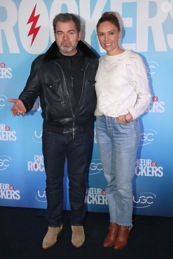 Clovis Cornillac et sa femme Lilou Fogli - Avant-première du film "Choeur de Rocker" au Cinema UGC Normandie à Paris le 8 décembre 2022.