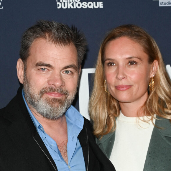 Clovis Cornillac et sa femme Lilou Fogli - Avant-première du film "Mascarade" au cinéma Pathé Wepler à Paris.
