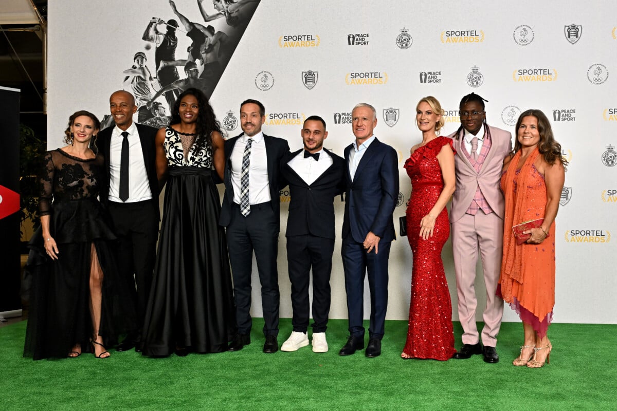 Photo : Virginie Dedieu, Stéphane Diagana, Muriel Hurtis-Houairi, Jean