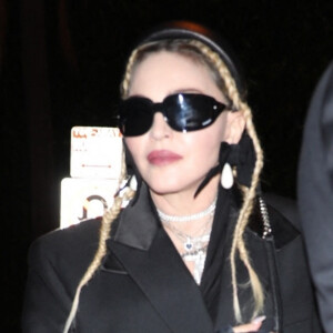 Madonna - Arrivées à la soirée Burberry à Los Angeles. Le 20 avril 2022