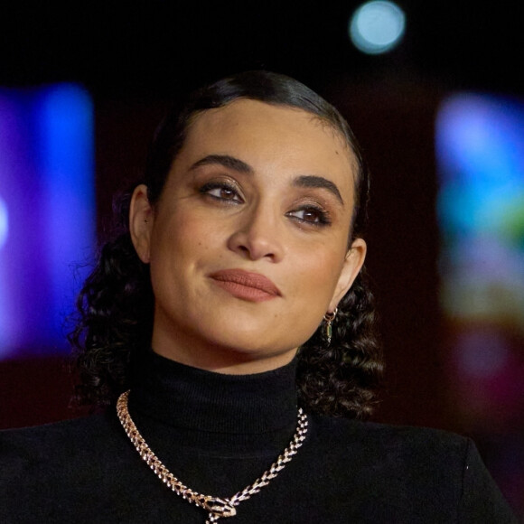Camélia Jordana à la première du film "Avant que les flammes ne s'éteignent" lors de la 18ème édition du festival du film de Rome le 24 octobre 2023. 