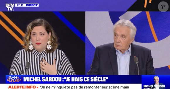 Louison, la chroniqueuse du "20 Heures de Ruquier" annonce s'être mariée face à Michel Sardou. BFMTV