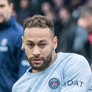 Neymar Jr (Paris SG) lors du match de Ligue 1 Uber Eats "PSG - Lille (4-3)" au Parc des Princes, le 19 février 2023.