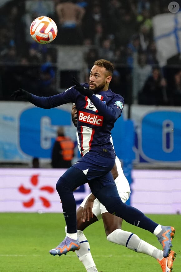 Neymar Jr (PSG) - 8ème de finale de la coupe de France de football entre Marseille et le PSG (2-1) à Marseille le 8 février 2023.