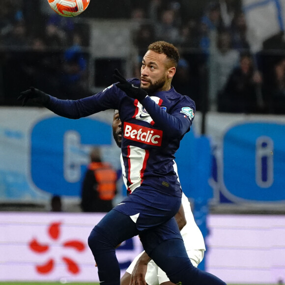 Neymar Jr (PSG) - 8ème de finale de la coupe de France de football entre Marseille et le PSG (2-1) à Marseille le 8 février 2023.