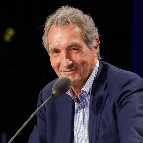 Jean-Jacques Bourdin - Conférence de presse de rentrée de BFMTV saison 2021/2022 à l'Altice Campus à Paris, France, le 25 août 2021. © Christophe Clovis/Bestimage