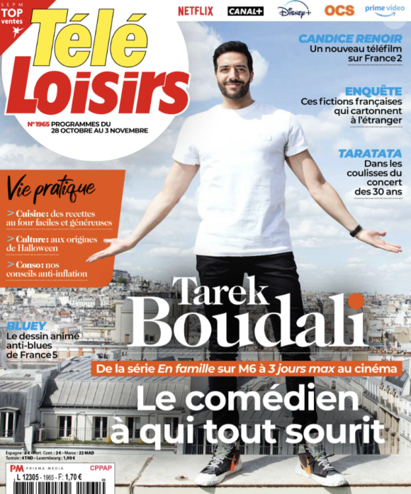 Magazine "Télé Loisirs" en kiosques le 23 octobre 2023.