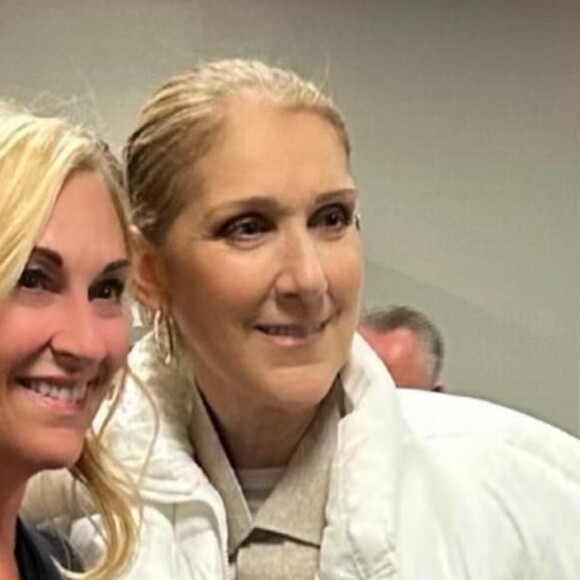 Céline Dion est apparue à Las Vegas à un match de hockey, le 30 octobre 2023.
