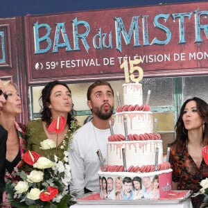 Rebecca Hampton, Pierre Martot, Pauline Bression, Marwan Berreni, Fabienne Carat, Grant Lawrens, Léa Francois, Serge Dupire - La série "Plus belle la vie" fête son anniversaire lors du 59ème festival de la télévision de Monte Carlo à Monaco le 16 juin 2019. © Norbert Scanella / Panoramic / Bestimage  