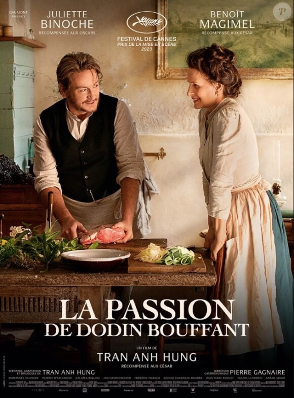Juliette Binoche et Benoît Magimel dans le film "La Passion de Dodin Bouffant".