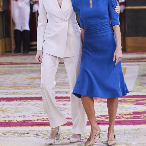 La princesse héritière Leonor d'Espagne prête serment d'allégeance à la Constitution le jour de son 18ème anniversaire ; Elle reçoit le collier de l'ordre de Charles III Le 31 octobre 2023.  Photo ©2023 95/Lagencia Press
