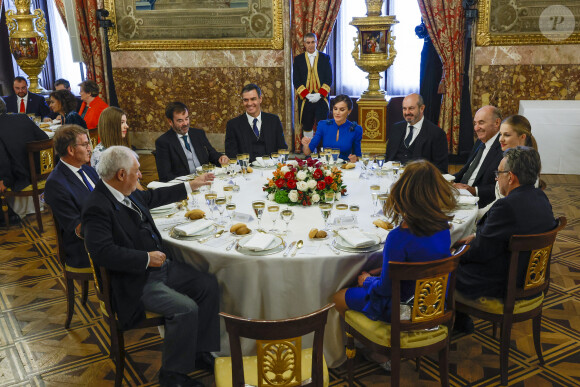Déjeuner de célébration - La famille royale d'Espagne arrive au déjeuner au palais royal, à la suite de la cérémonie de serment de la princesse Leonor à Madrid, le 31 octobre 2023. La Princesse des Asturies a prêté serment aujourd'hui devant le parlement espagnol à l'occasion de son 18ème anniversaire.