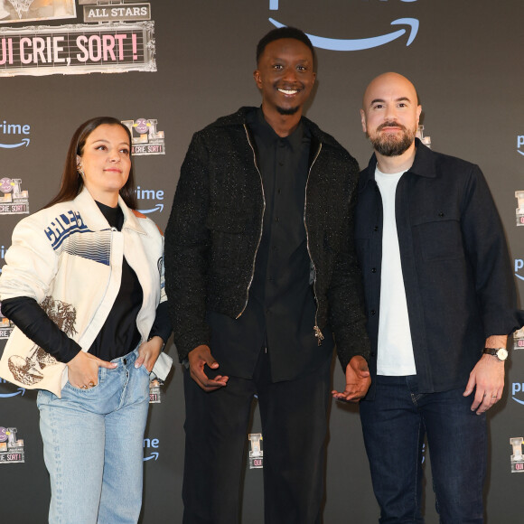 Le 2 novembre 2023, la comédienne et chanteuse a effectivement présenté sa complice.
Camille Lellouche, Ahmed Sylla et Kyan Khojandi - Avant-première de l'édition spéciale Halloween de "LOL : qui crie, sort !" à l'Elysées Biarritz à Paris le 24 octobre 2023. © Coadic Guirec/Bestimage