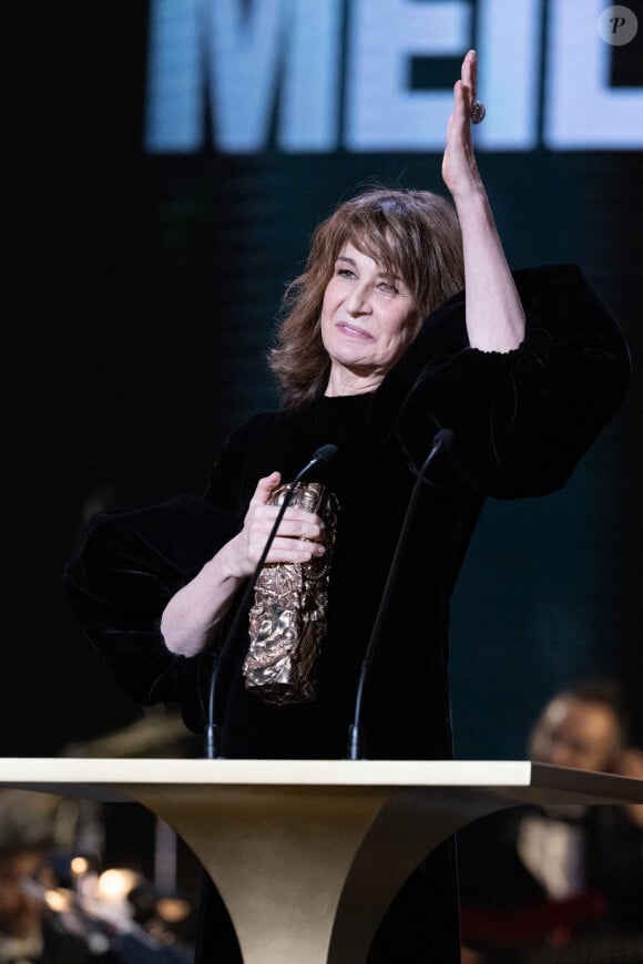 Valérie Lemercier (Cesar de la meilleure actrice dans Aline) - 47ème édition de la cérémonie des César à l'Olympia à Paris le 25 février 2022. © Borde / Jacovides / Bestimage 