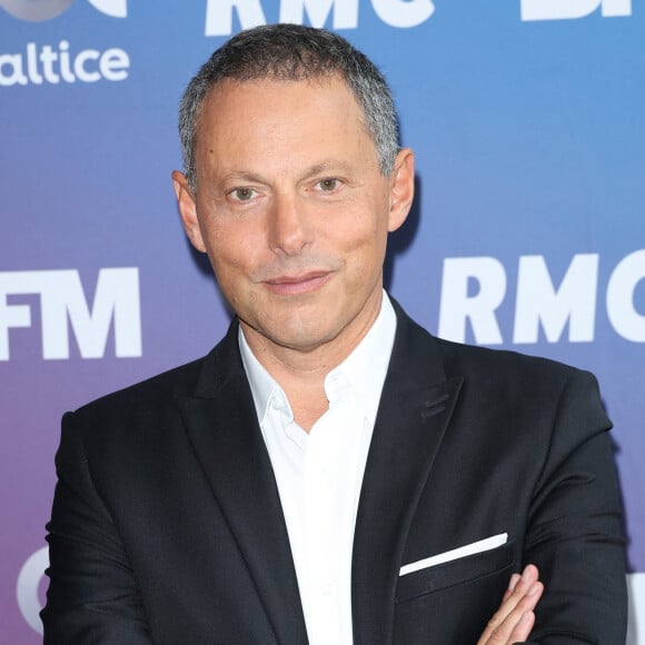 "Il réécrit totalement l'histoire. La réalité est moins glorieuse pour lui", a lâché le patron de BFMTV. Il a été viré de BFMTV suite à une plainte pour agression sexuelle (...)."
Marc-Olivier Fogiel lors de la conférence de presse de rentrée BFM TV. - RMC du groupe Altice France à Paris, France, le 31 août 2023. © Coadic Guirec/Bestimage