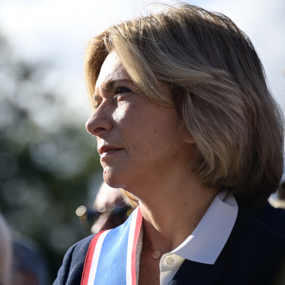 Valérie Pécresse ( présidente de la région Ile de France ) - - Cérémonie d'hommage à Samuel Paty à Éragny le 15 octobre 2023. © Federico Pestellini / Panoramic / Bestimage