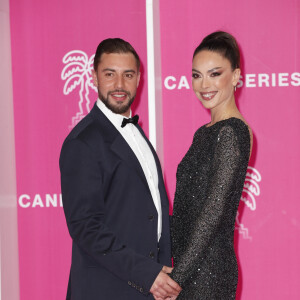 Marwan Berreni et son ex compagne Tiphaine Schirier CANNESERIES SAISON 5 au Palais des Festivals et des Congrès de Cannes, samedi 2 avril 2022. © Christophe Aubert via Bestimage