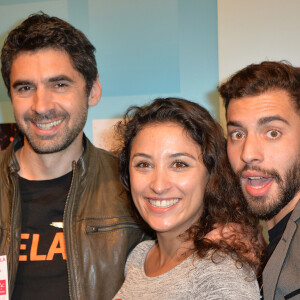 Ludovic Baude, Shemss Audat ( Plus belle la vie ) et Marwan Berreni ( Plus belle la vie ) - Prix Ambassadeur ELA 2016 à la Cité des Sciences et de l'Industrie au Parc de la Vilette à Paris le 1 juin 2016. © Veeren / Bestimage