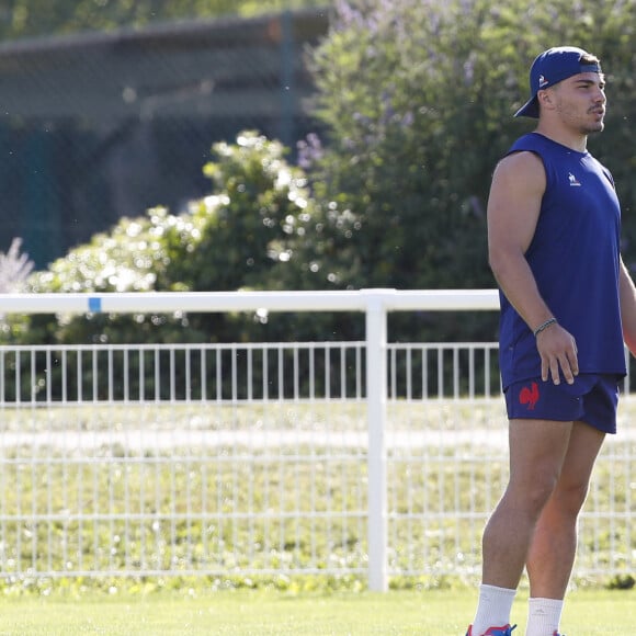 Antoine Dupont lors de l'entrainement l'équipe de France de Rugby à Rueil Malmaison, France, le 4 septembre 2023, avant le match d'ouverture contre la Nouvelle-Zélande de la Coupe du Monde de Rugby France 2023. © Michael Baucher/Panoramique/Bestimage