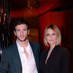 Exclusif - Hugo Philip et sa compagne Caroline Receveur - Soirée de lancement du nouveau parfum Boss "The scent absolute" à l'hôtel Mandarin Oriental à Paris le 13 novembre 2019. © Rachid Bellak/Bestimage 