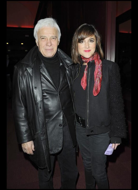 Guy Bedos et sa fille Victoria à la générale du spectacle de Michel Boujenah "Enfin libre" à l'Olympia le 9 mars 2010