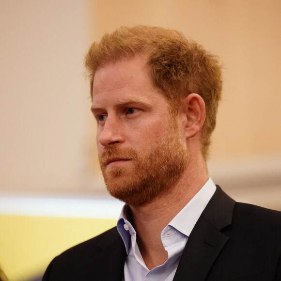Son mari, le prince Harry, était absent. 
Le prince Harry, duc de Sussex et Meghan Markle, duchesse de Sussex, à la réception de l'IG25 et de l'Équipe du Canada à l'hôtel Hilton lors des Jeux Invictus à Düsseldorf, Allemagne, le vendredi 15 septembre 2023. 