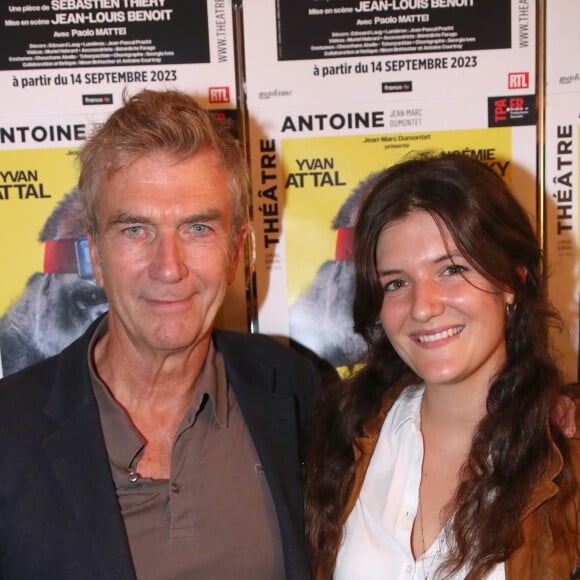 Exclusif - Philippe Caroit et sa fille Blanche - Générale de la Pièce " Vidéo Club " au Théâtre Antoine à Paris. Le 27 Septembre 2023. © Bertrand Rindoff / Bestimage 