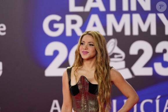 Devant ses enfants, elle a remercié ses fans pour leur soutien pendant "les moments difficiles"
Shakira lors de la cérémonie des Latin Grammy Awards le 16 novembre 2023, à Séville, en Espagne.