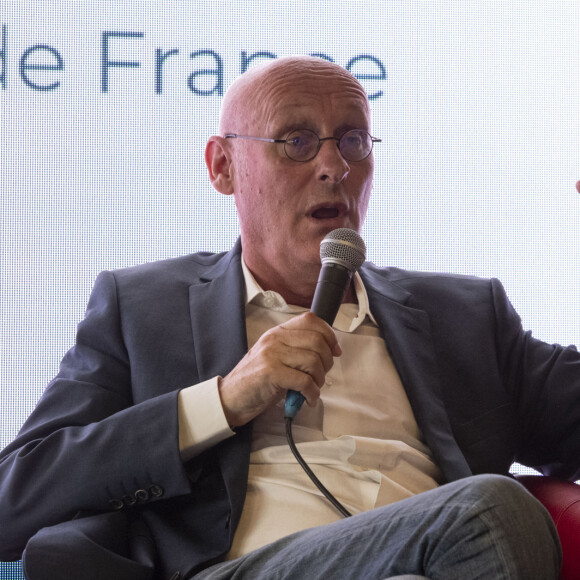 Bernard Laporte, ancien ministre des Sports, ancien président de la Fédération Française de Rugby lors du Forum des Territoires positifs organisé par l’Institut de l'Economie Positive au stade de la Méditerranée Raoul Barriere, à Béziers, France, le 30 juin 2023. © Valentina Claret/Panoramic/Bestimage