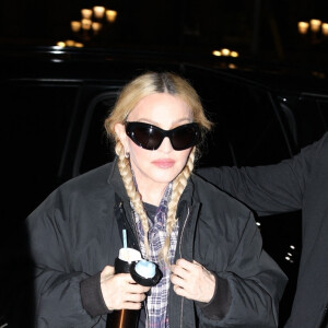 Paris, FRANCE - Pop icon Madonna was seen returning from her concert in Paris, uniquely donning tap shoes. Pictured: Madonna BACKGRID USA 19 NOVEMBER 2023