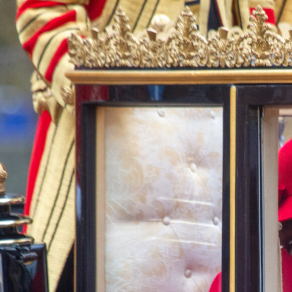 Le prince William, prince de Galles, et Catherine (Kate) Middleton, princesse de Galles - La famille royal britannique se rend au palais de Buckingham avec le président sud-coréen et sa femme la Première Dame au palais de Buckingham à Londres, Royaume Uni, le 21 novembre 2023. © Tayfun Salci/ZUMA Press/Bestimage 