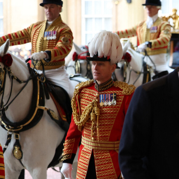 Le prince William, prince de Galles, et Catherine (Kate) Middleton, princesse de Galles - La famille royal britannique accueille le président sud-coréen et sa femme la Première Dame au palais de Buckingham à Londres, Royaume Uni, le 21 novembre 2023. 