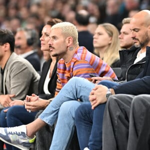 M. Pokora (Matt Pokora) - People assistent au match de basket de la 10ème journée d'Euroligue "LDLC Asvel - Bayern Munich (100-101)" à Lyon le 23 novembre 2023.  People attend the basketball match of the 10th day of Euroleague "LDLC Asvel - Bayern Munich (100-101)" in Lyon on November 23, 2023. 