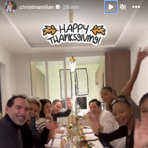 De son côté, Christina Milian a fêté Thanksgiving avec ses proches
 
