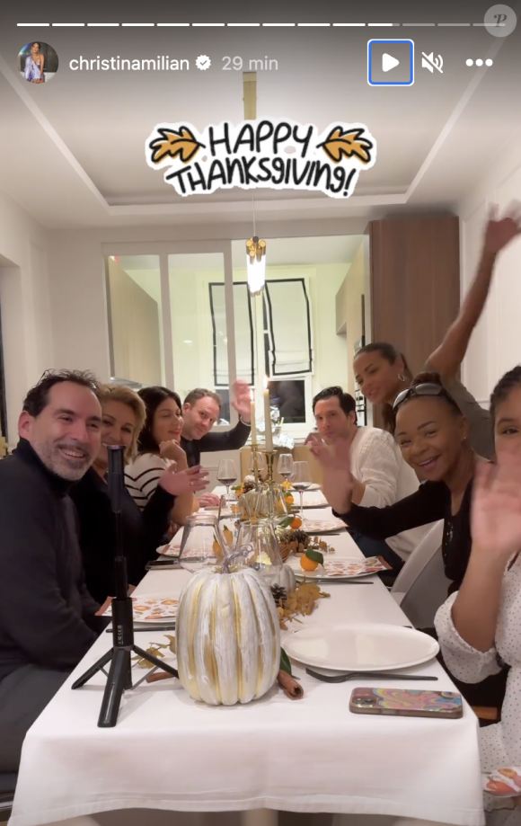 De son côté, Christina Milian a fêté Thanksgiving avec ses proches
 